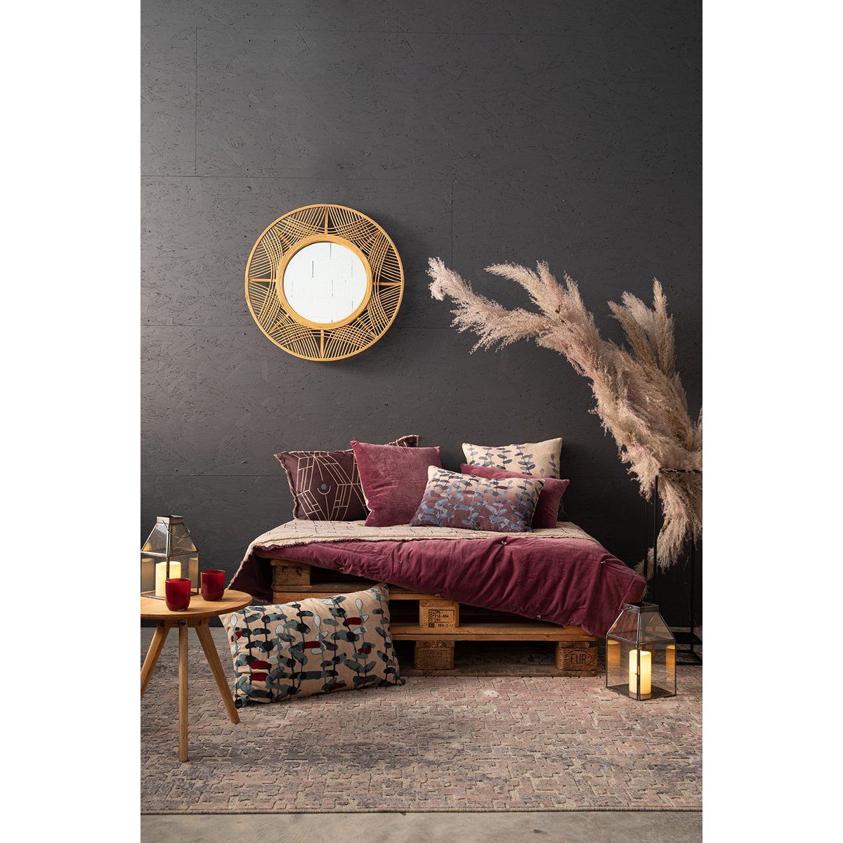 Effen kussen Elise Lilac 30 x 50