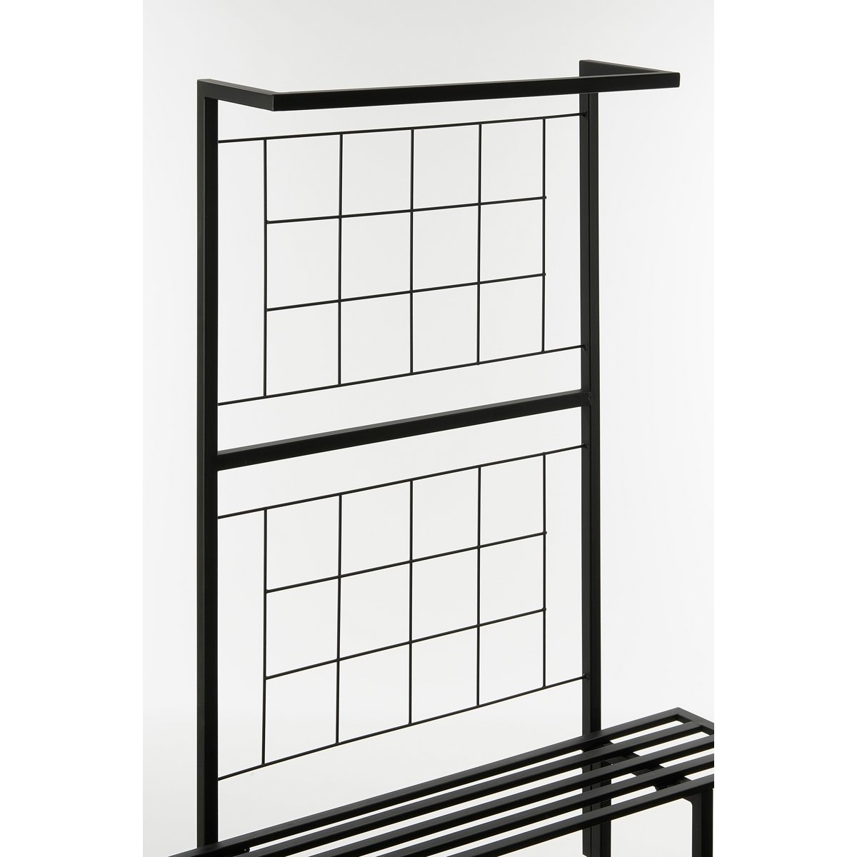 Greenrax Plantenstandaard - L90 x B44 x H190 cm - Metaal - Zwart