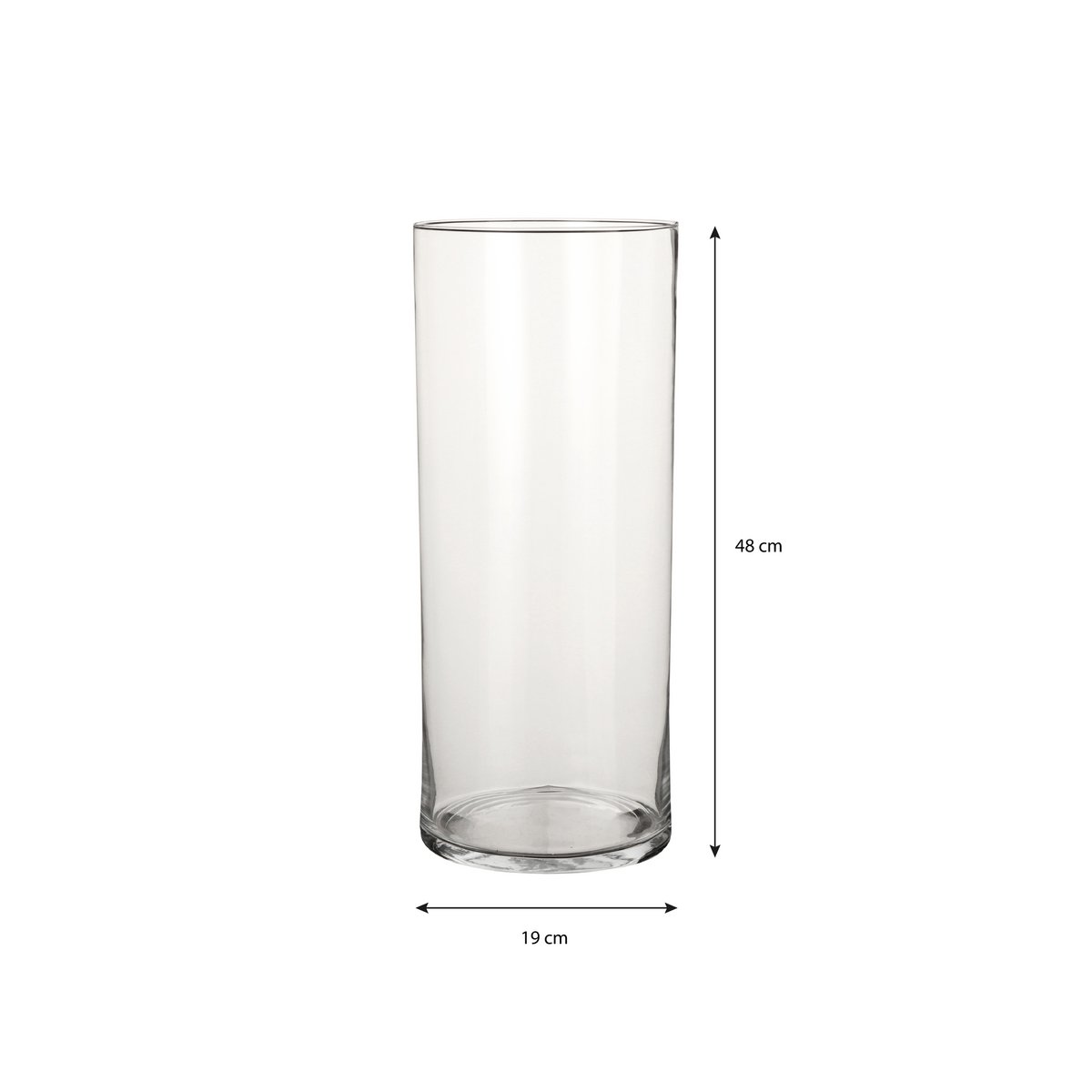 Carly Vaas - H48 x Ø19 cm - Cilinder - Transparant