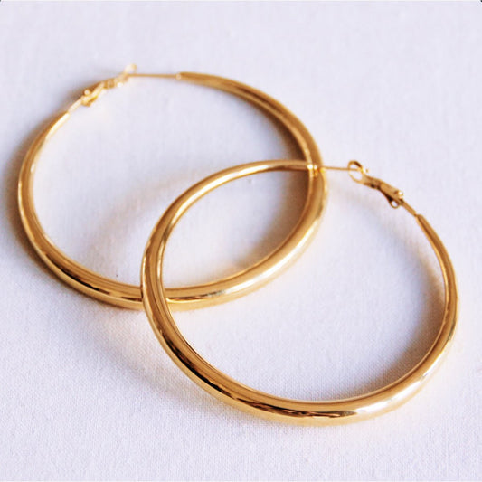 Stoere oorbellen '60mm'