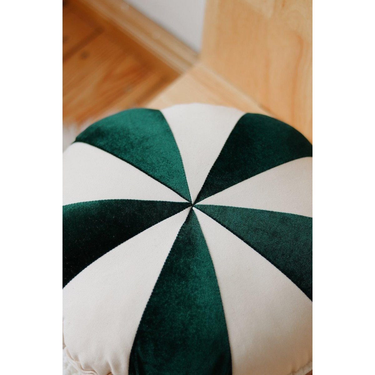 Patchworkkussen 'Green Candy'