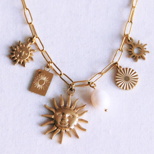 Bedelketting 'Sun Lover' – goud