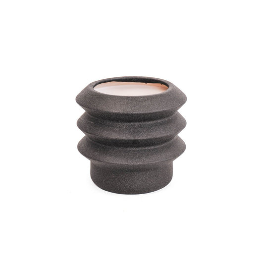 HV Organic Pot - Black - 19x19x17cm