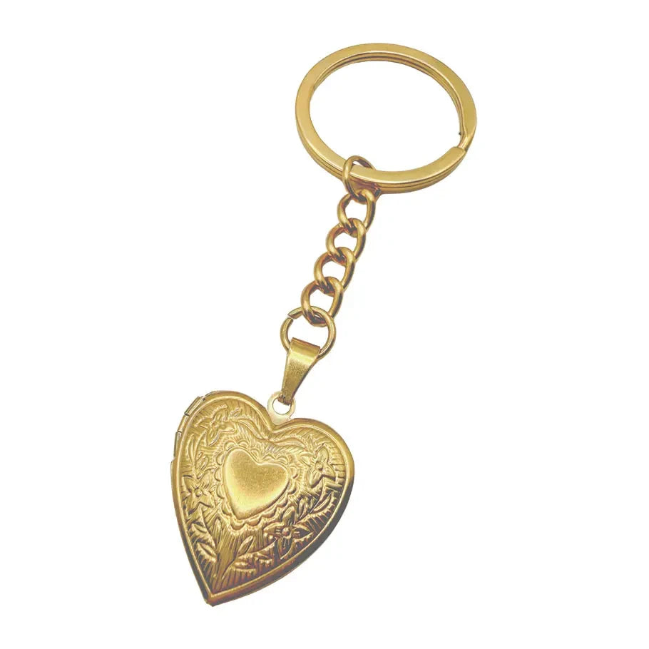 LOUIZ Sleutelhanger met hartjes Medaillon