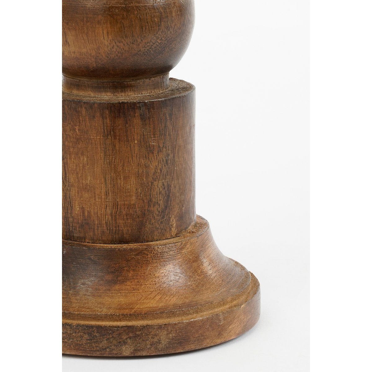 Philo Kandelaar - H40 x Ø11 cm - Mangohout - Bruin