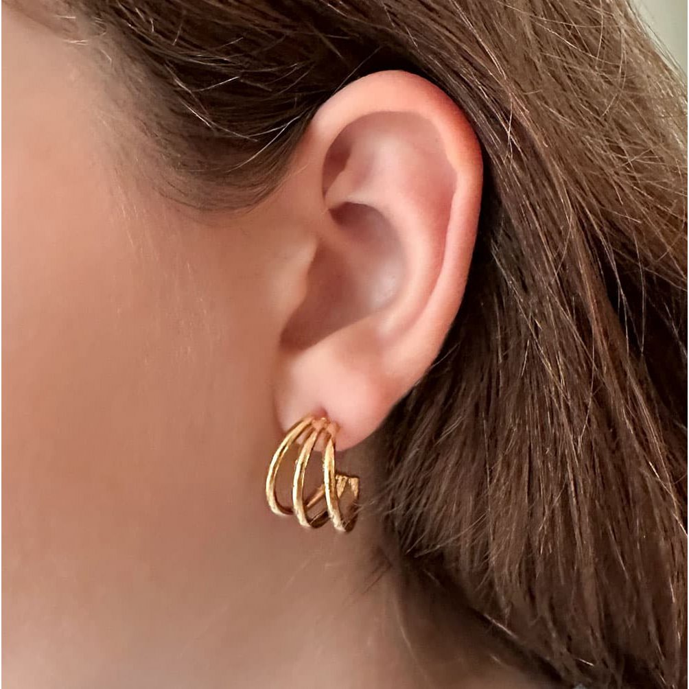 LOUIZ Oorbellen 3 hoops