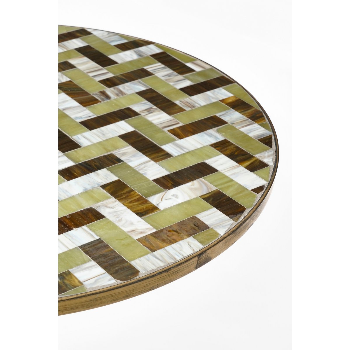 Alanza Bistrotafel - H76 x Ø61 cm - Metaal - Groen