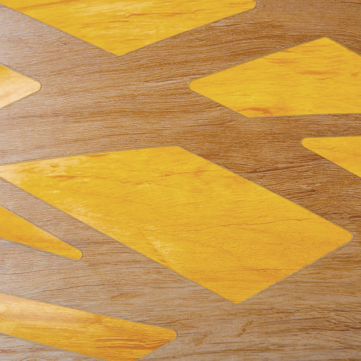 Staande lamp "Finja" gemaakt van natuurlijk gekleurde plastic/holzimitatie, met E27-versieverlichting voor woonkamer, eetkamer of kantoor, 148 cm hoog