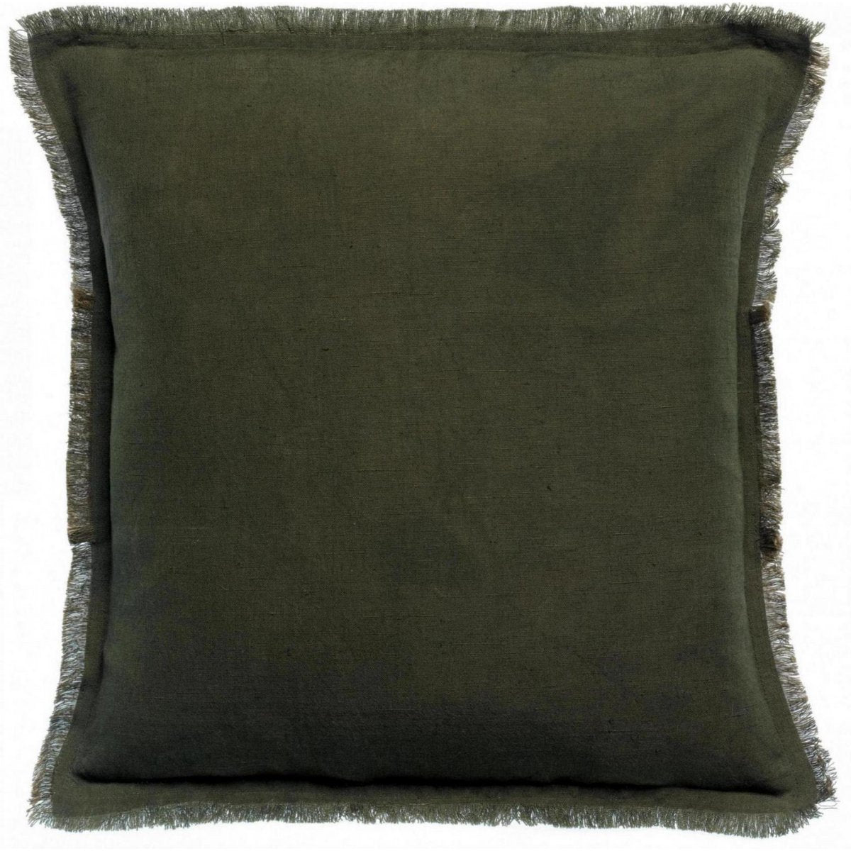 Effen kussen Laly Olive 45 x 45