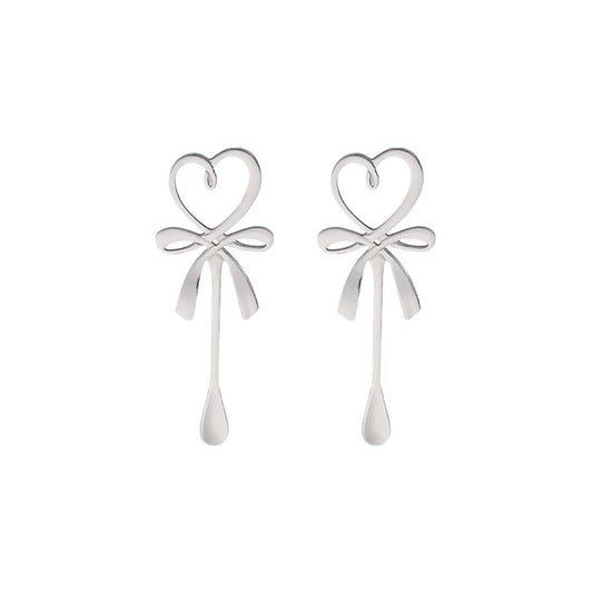SILVER HEART SPOONS - SET OF 2