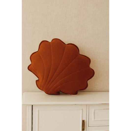Linnen schelpkussen 'Caramel'