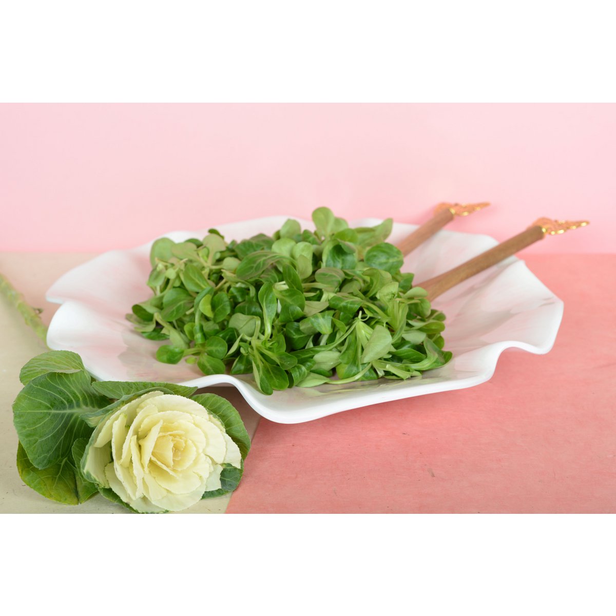 Roze presentatieplaat in melamine 40x40x5cm