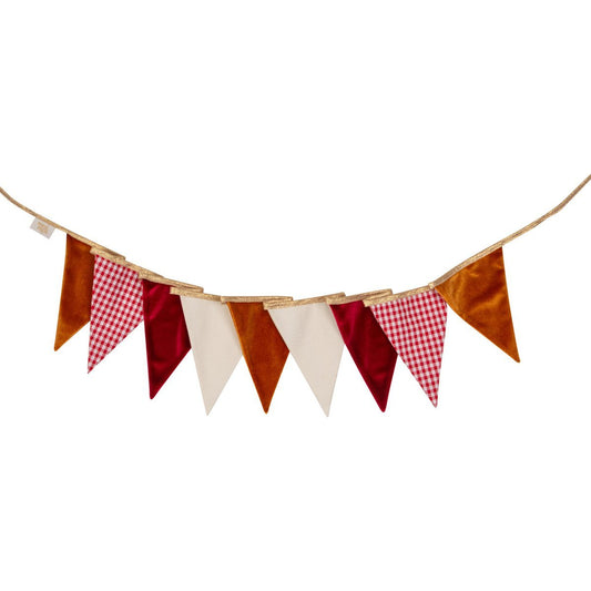 “Vakantietijd” Katoenen/fluwelen slinger, decoratie voor uw vakantiehuis