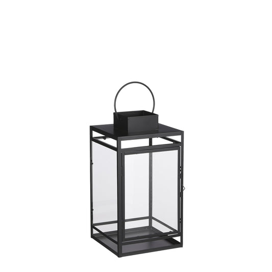Storm Lantern - L20 x W19 x H36 cm - Black