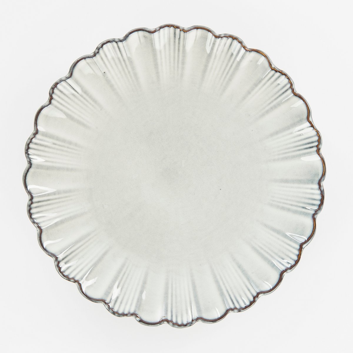 Mica Decorations Corfu Dinerbord - H3 x Ø27 cm - Keramiek - Grijs