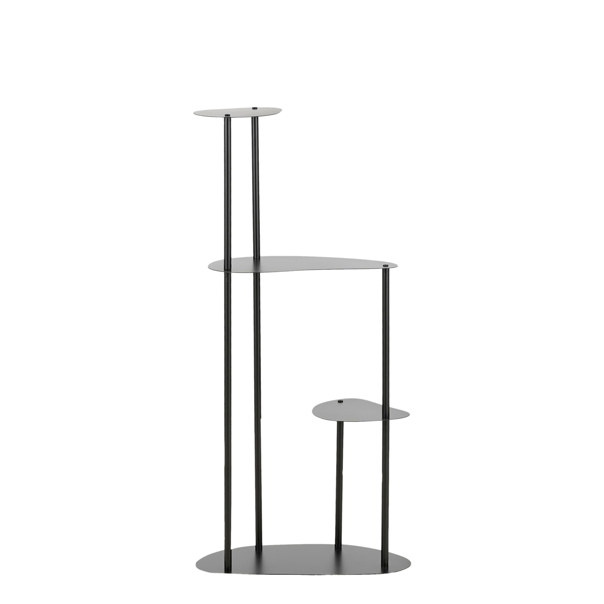 Fonda Plantentafel - L48 x B27 x H100 cm - Metaal - Zwart