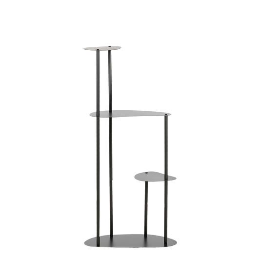 Fonda Plantentafel - L48 x B27 x H100 cm - Metaal - Zwart