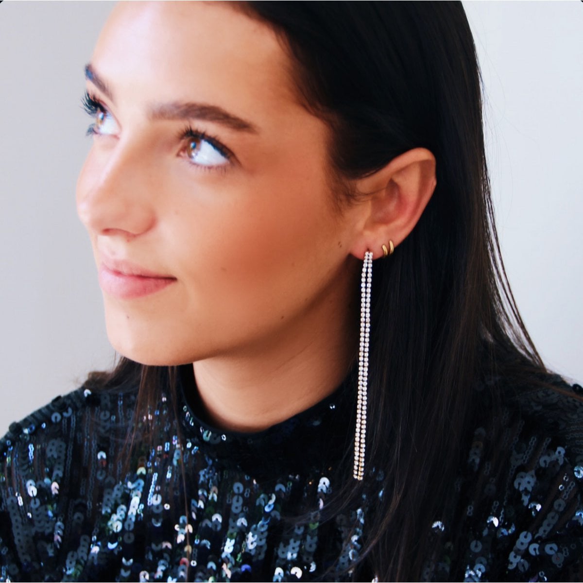 'Shine Bright' lange oorbellen