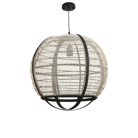 Pella Hanging Lamp - H44 x Ø45 cm - Linen - Off White