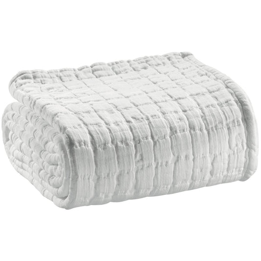 Bedsprei stonewashed Swami White 180 x 260