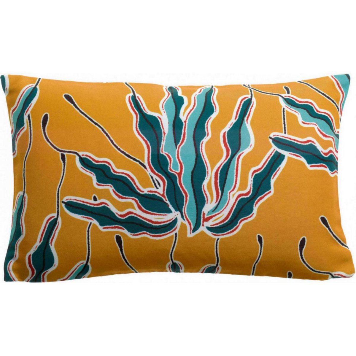 Alga buitenkussen met print Brons 30 x 50