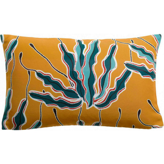 Alga buitenkussen met print Brons 30 x 50