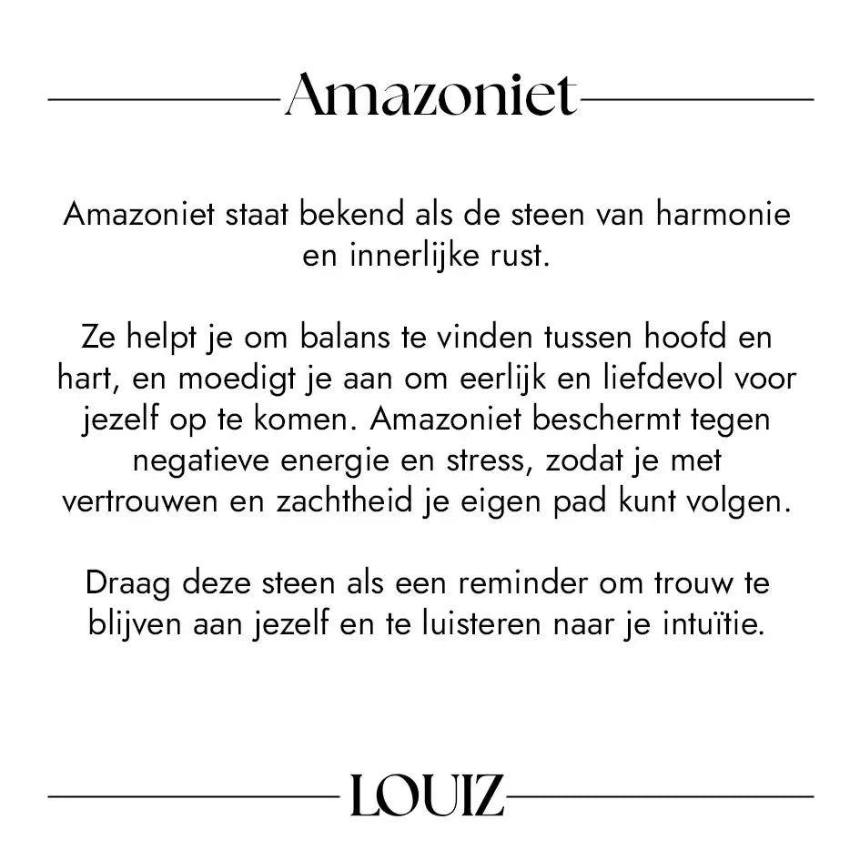 LOUIZ Amazoniet armband