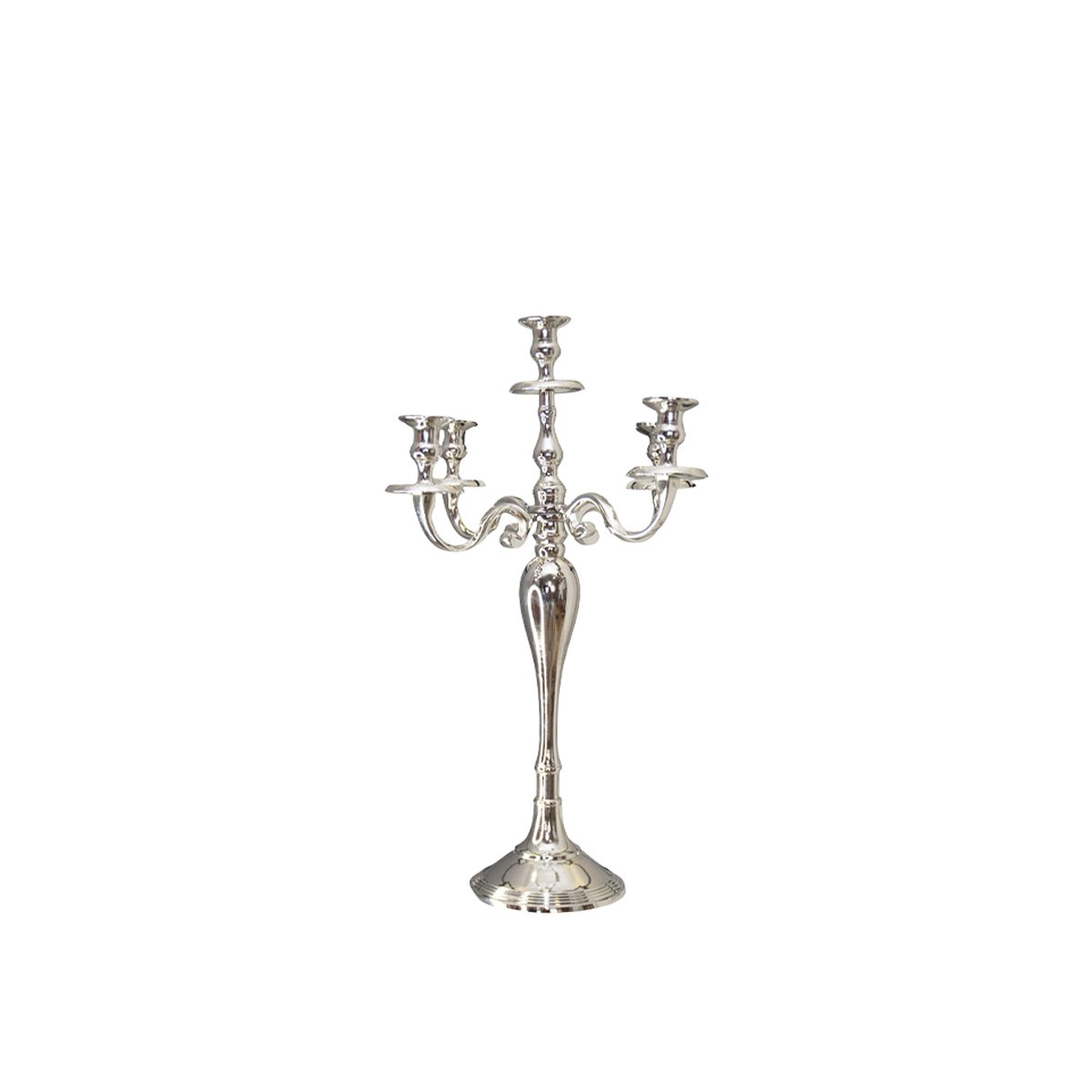 6 60 cm Silver Light Candle Holder