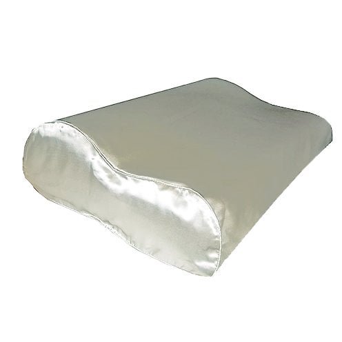 100% Zijden kussensloop Ergonomisch Ivoor Ergonomisch met Zilver Ionen - 22MM