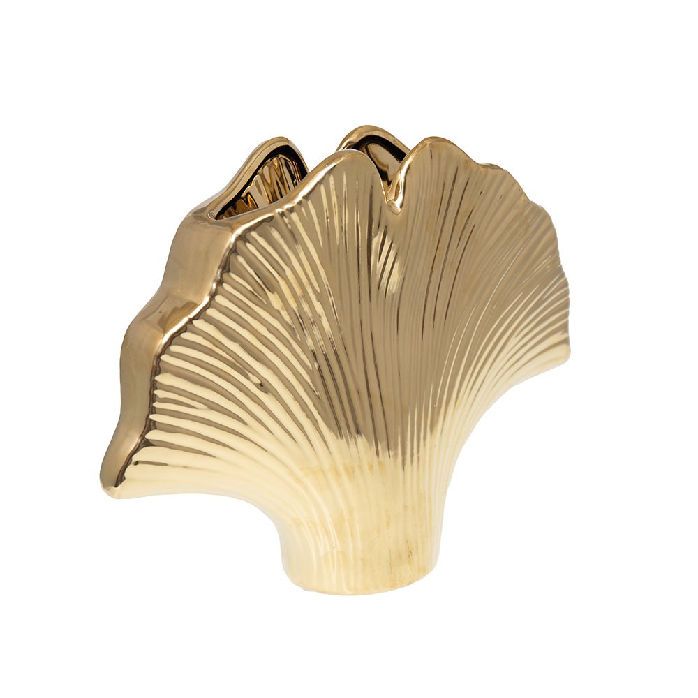 Ginkgo keramische vaas ginkgo 29.5x7.5x22cm