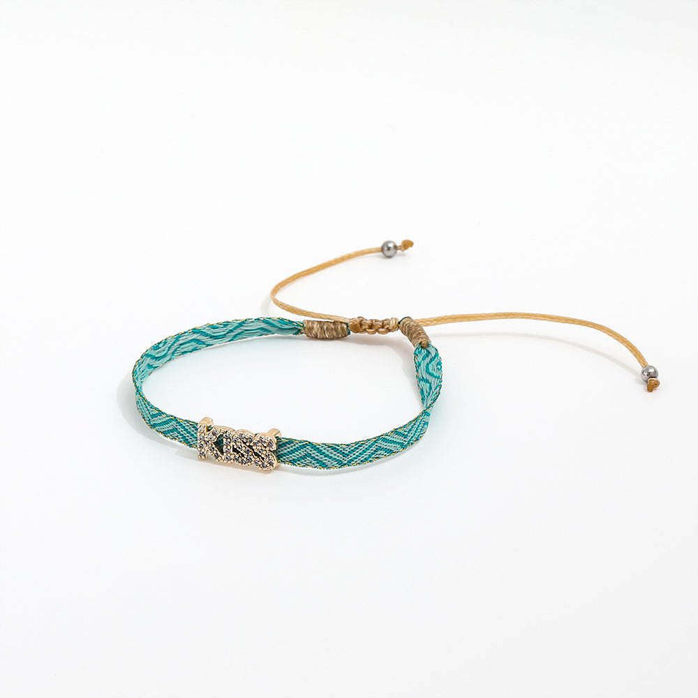 Geweven bedelarmband