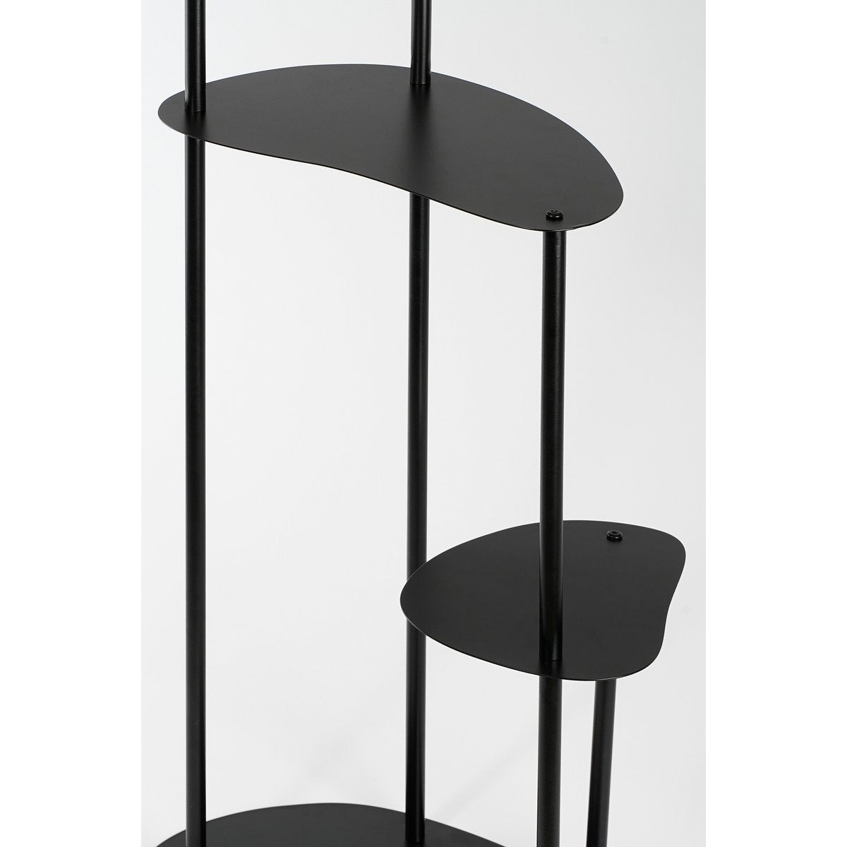 Fonda Plantentafel - L48 x B27 x H100 cm - Metaal - Zwart