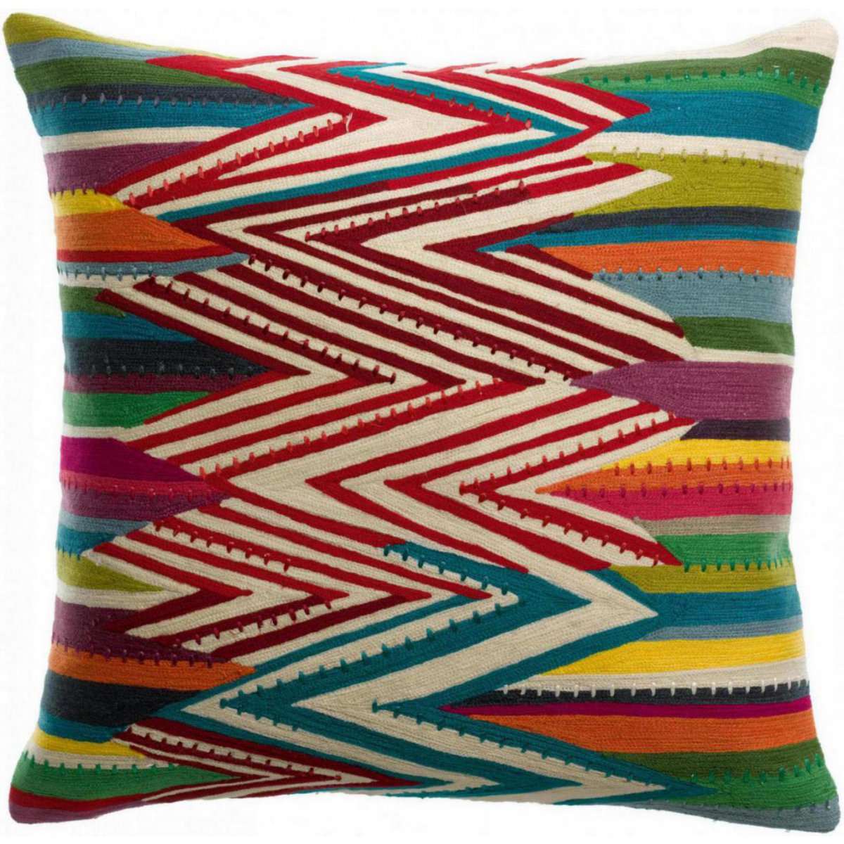 Zuma Multico geborduurd kussen 45 x 45