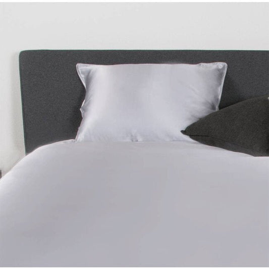 Voordeelset 4x 100% Zijden kussensloop Licht Grijs Hotelsluiting - 19MM