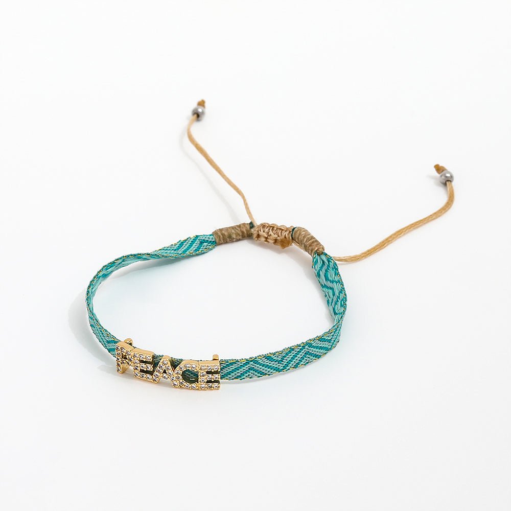 Geweven bedelarmband