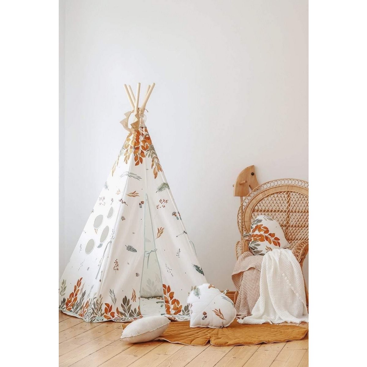 Tipi en mattenset "Forest Friends"
