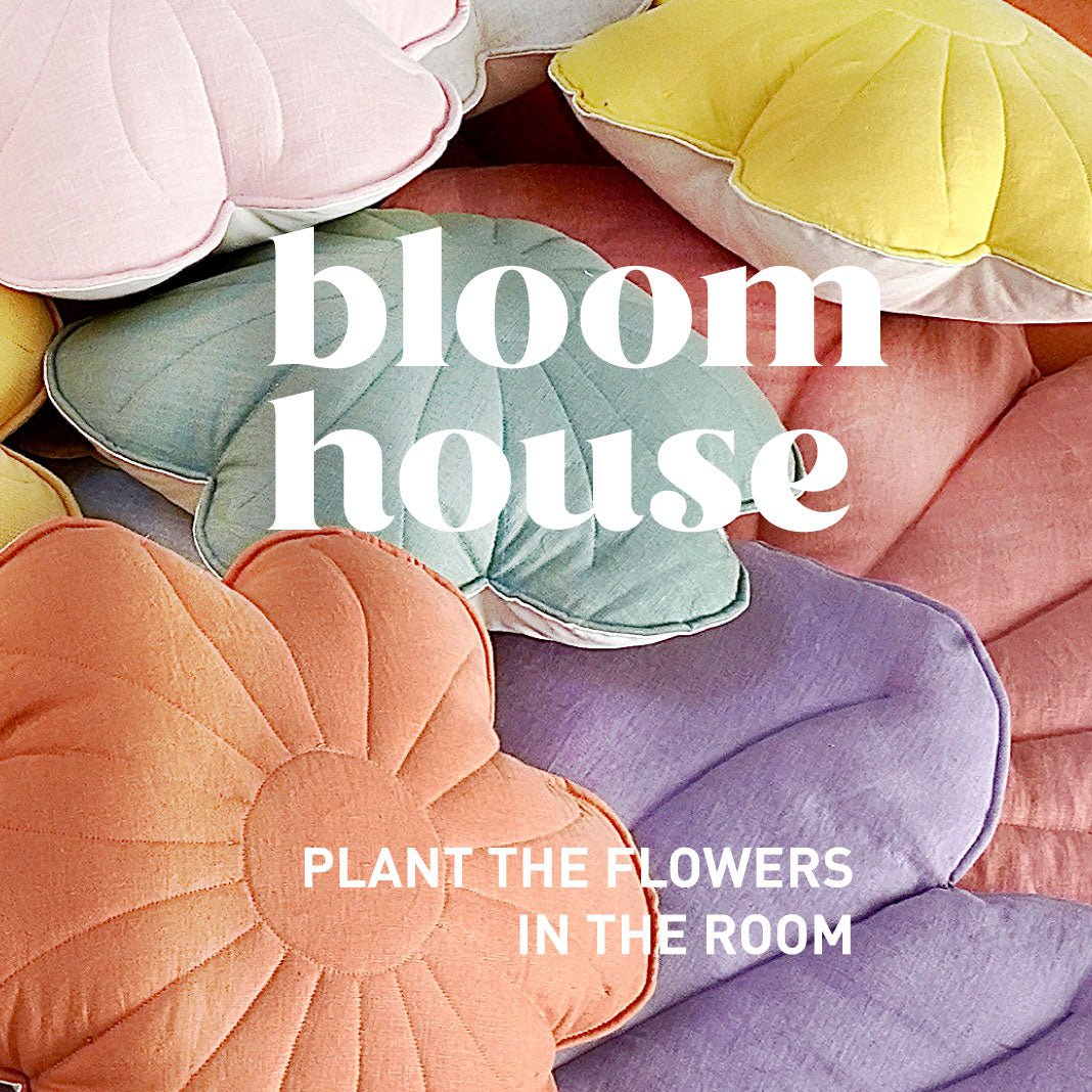 Linnen bloeikussen "Zonnebloem"