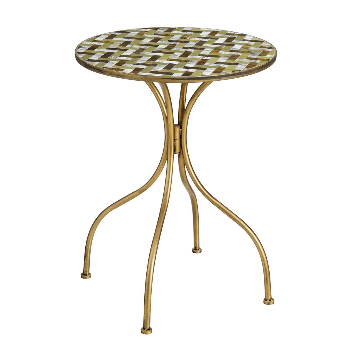 Alanza Bistrotafel - H76 x Ø61 cm - Metaal - Groen