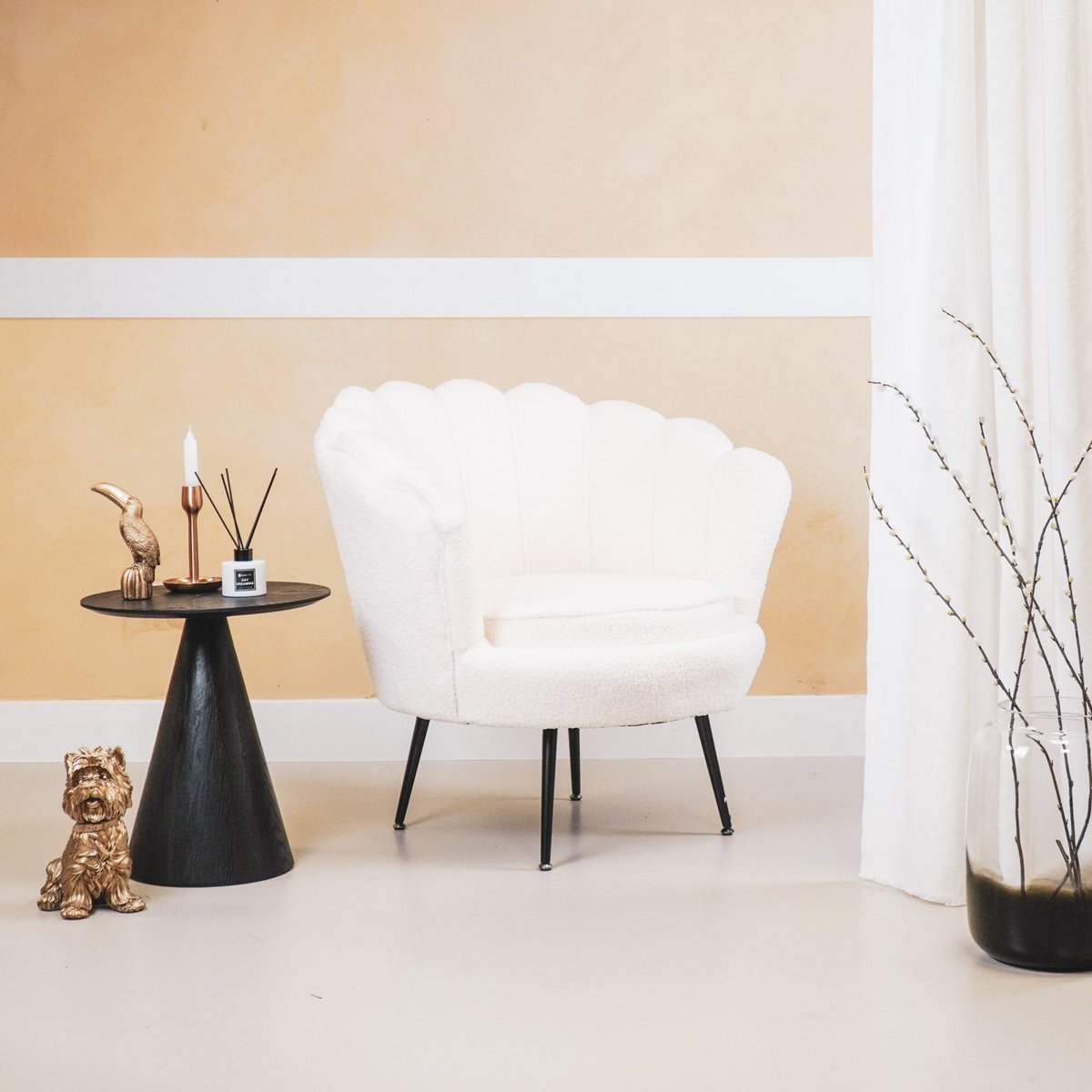 HV Fauteuil Stoelkuip - Teddy Wit