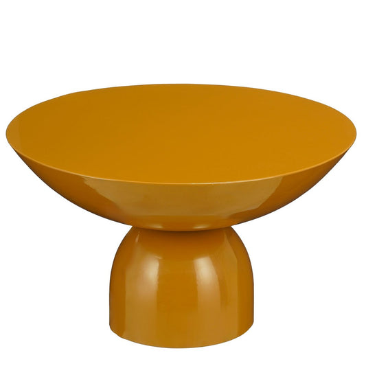 Celise Bijzettafel - H28 x Ø47 cm - Metaal - Bruin