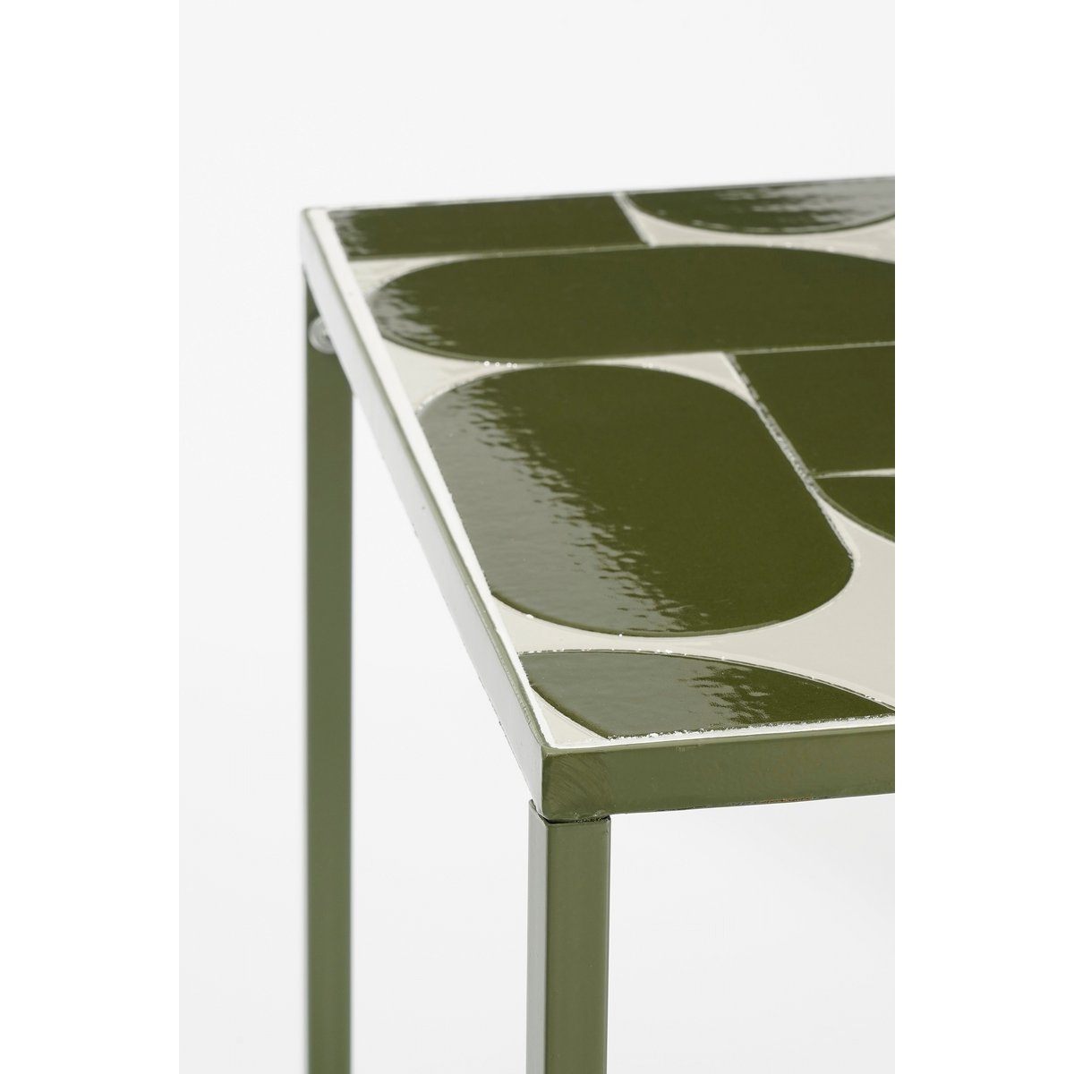 Bologna Salontafel Buiten - L99 x B41 x H46 cm - Metaal - Donkergroen