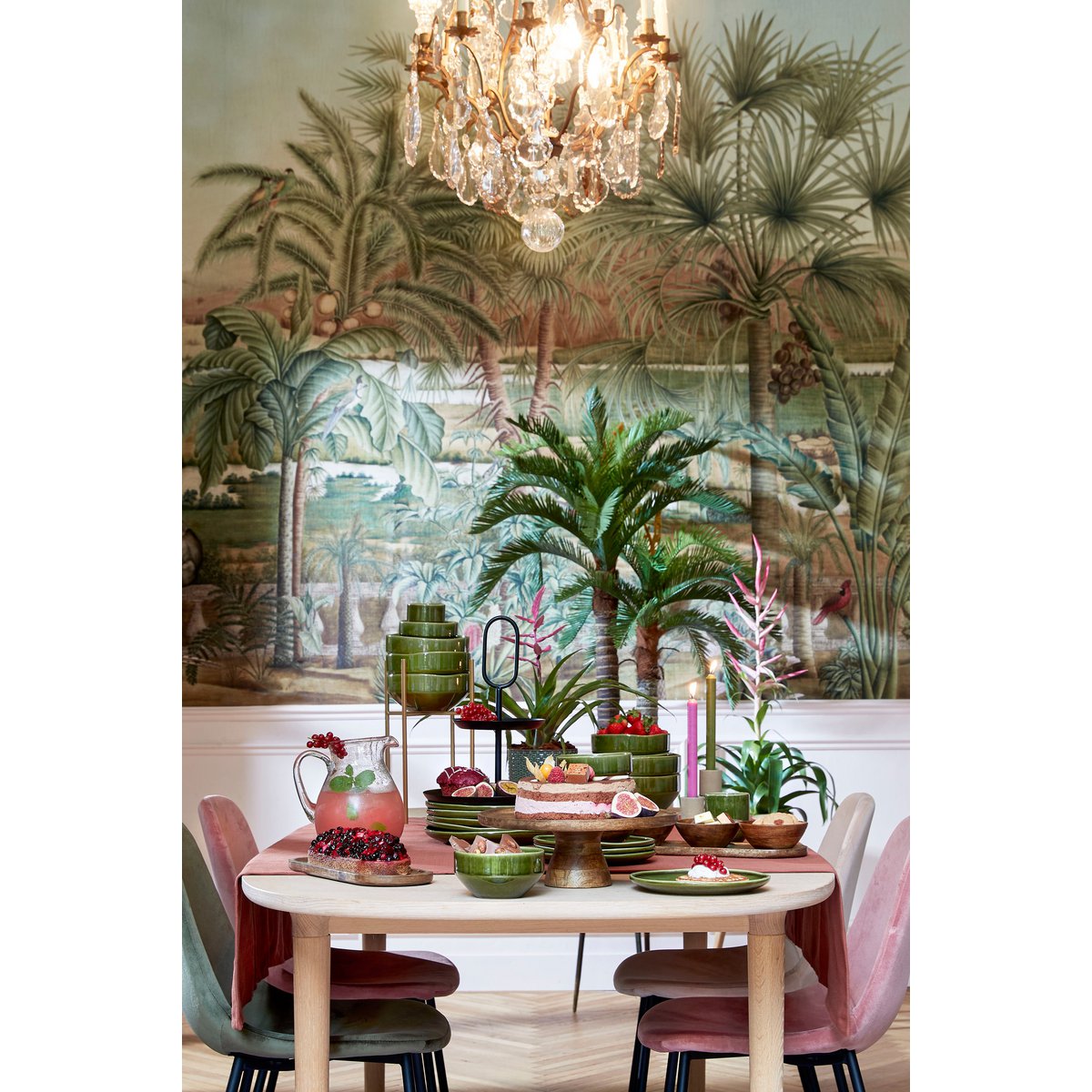 Rhea Schaal - Ø23 cm - Keramiek - Groen