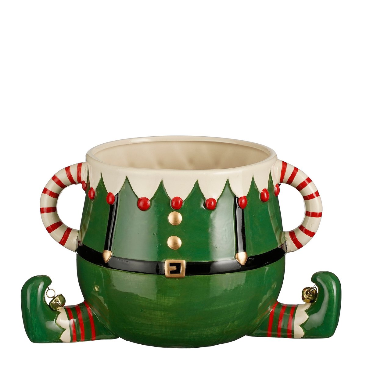 Funny Bloempot - L28 x B19 x H17 cm - Dolomiet - Groen