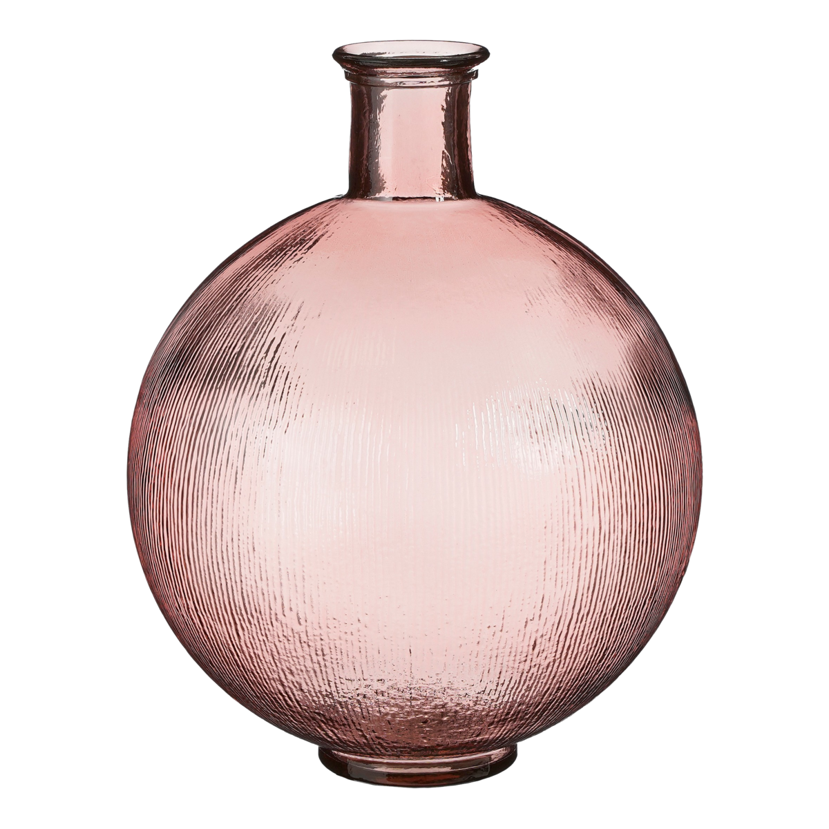 Firenza Bottle Vase - H42 x Ø34 cm - Recycled Glass - Light Pink