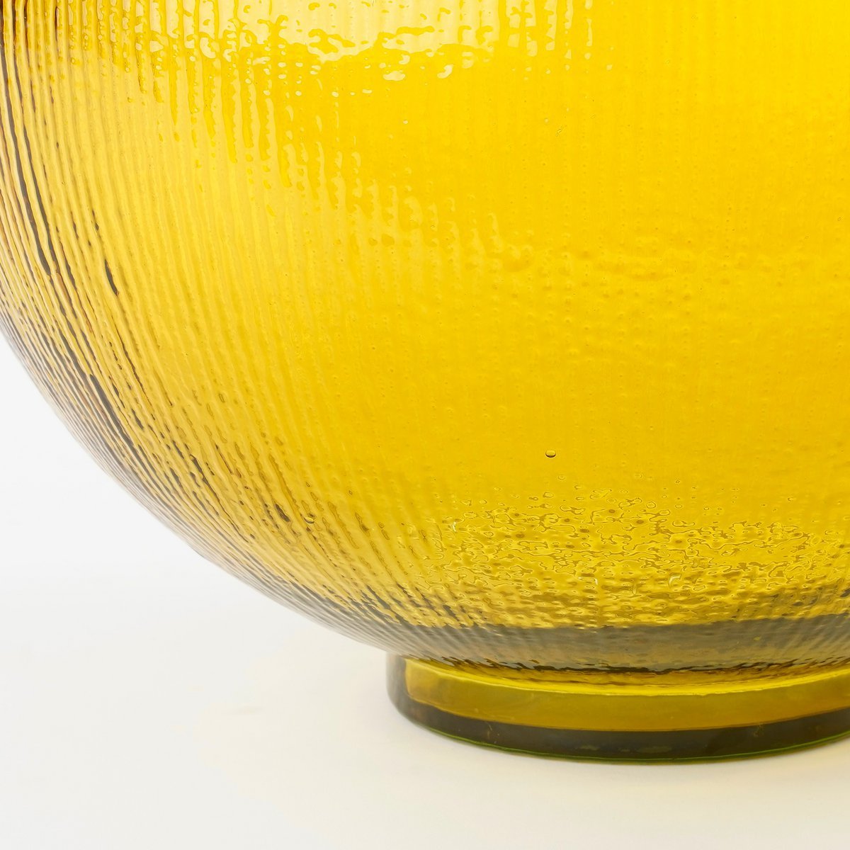 Firenza Bottle Vase - H42 x Ø34 cm - Recycled Glass - Ocher