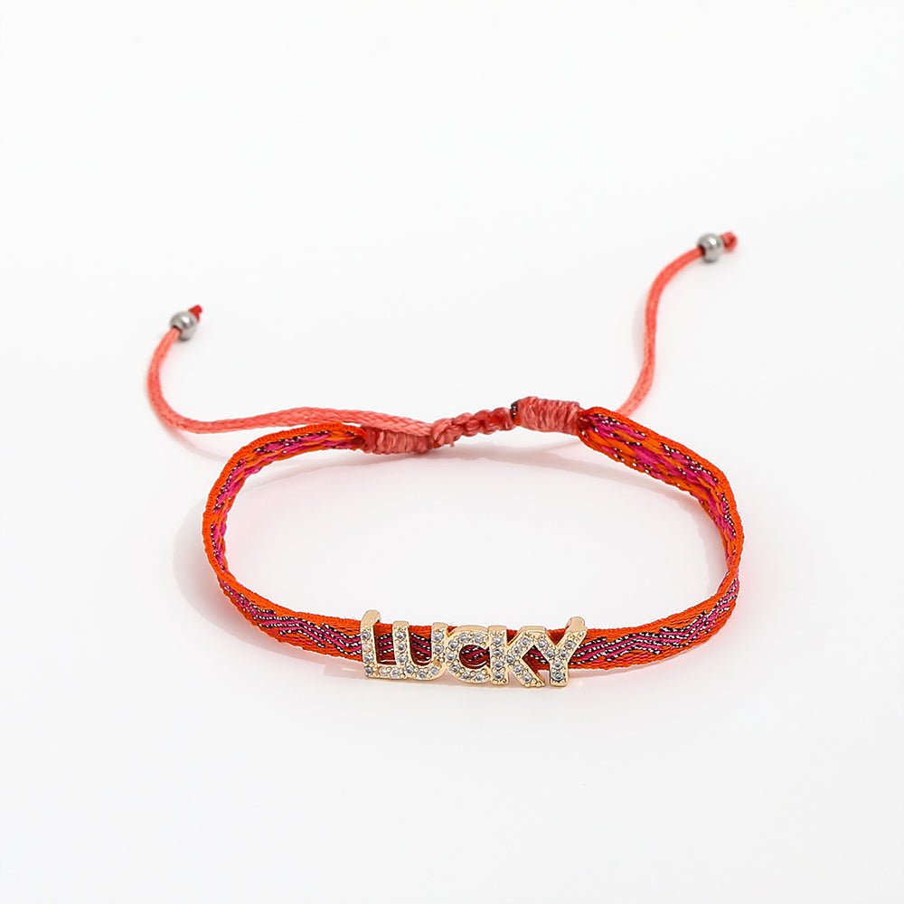 Geweven bedelarmband