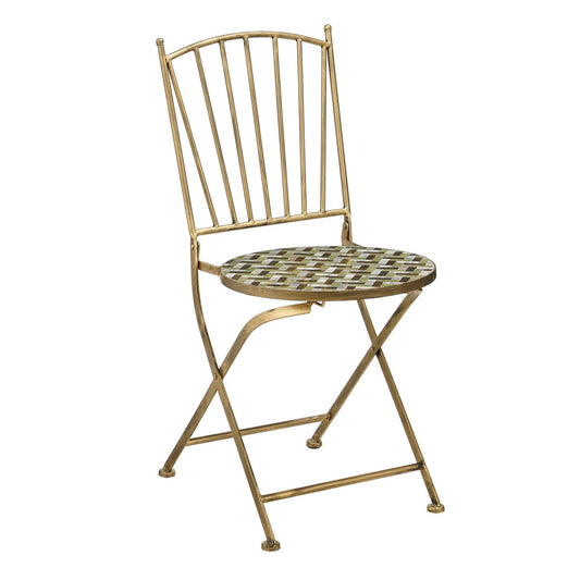 Alanza Bistrostoel - L40 x B51 x H87 cm - Metaal - Groen