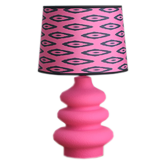 Housevitamin Flow Table Lamp - Ceramic - Neon pink