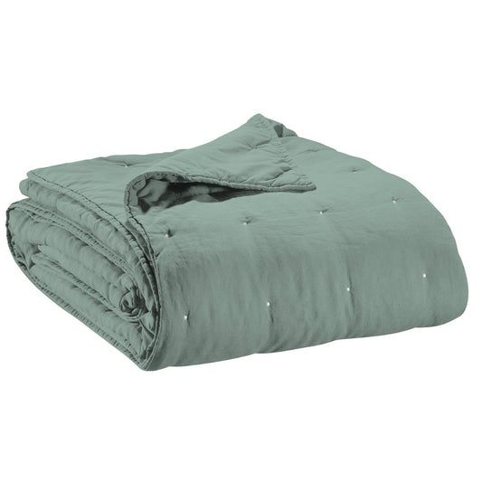 Bedsprei Stonewashed Zeff Verdigris 180 x 260