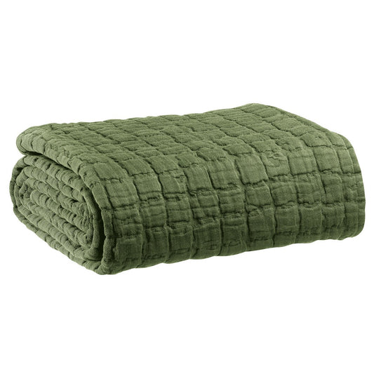 Couvre-verlicht stonewashed Swami Olive 240 x 260
